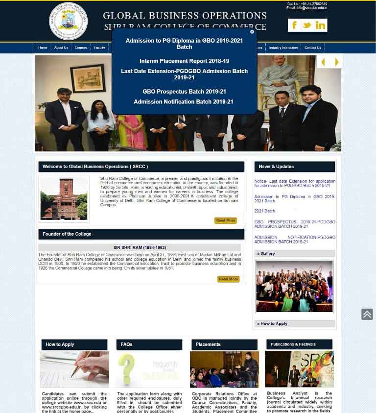 Global Business Operations ( SRCC )